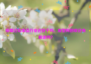 疫情過(guò)后廢品行業(yè)還好干嗎，廢塑料回收還有前途嗎？
