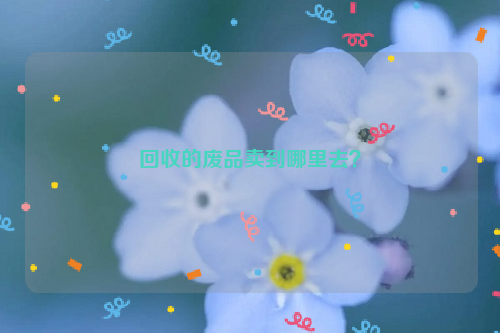 回收的廢品賣到哪里去？
