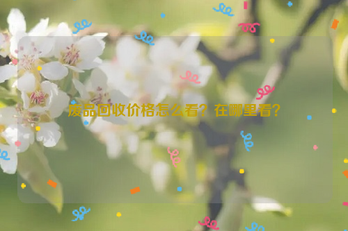 廢品回收價格怎么看？在哪里看？